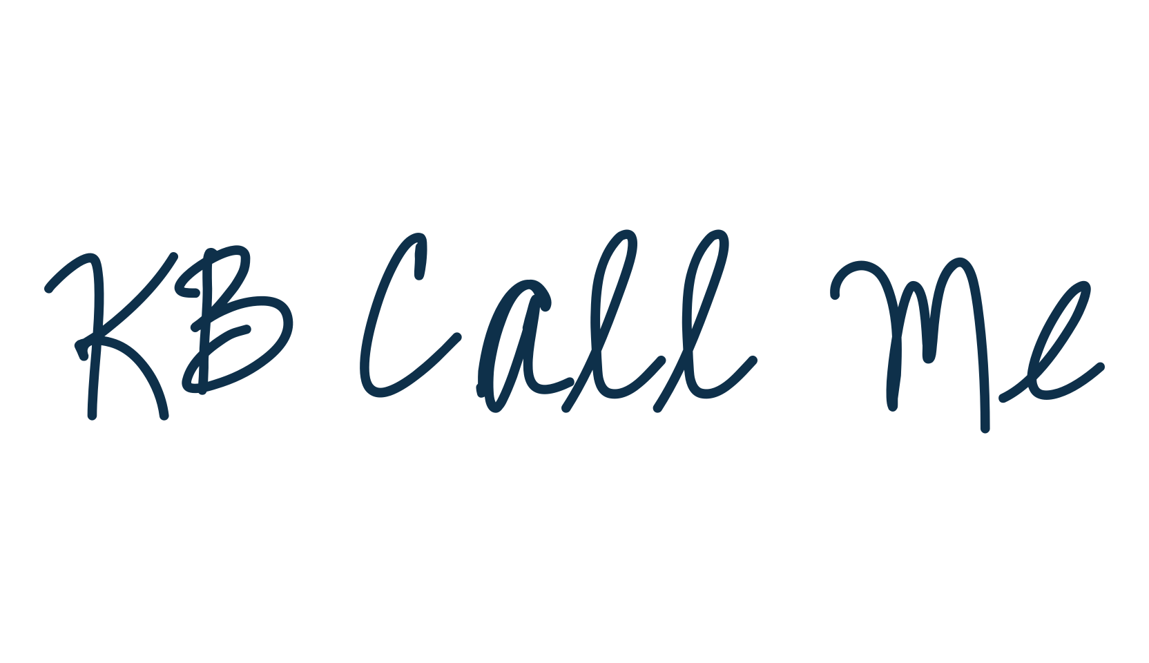 KB Call Me, script handwritten fancy decorative calligraphy font preview