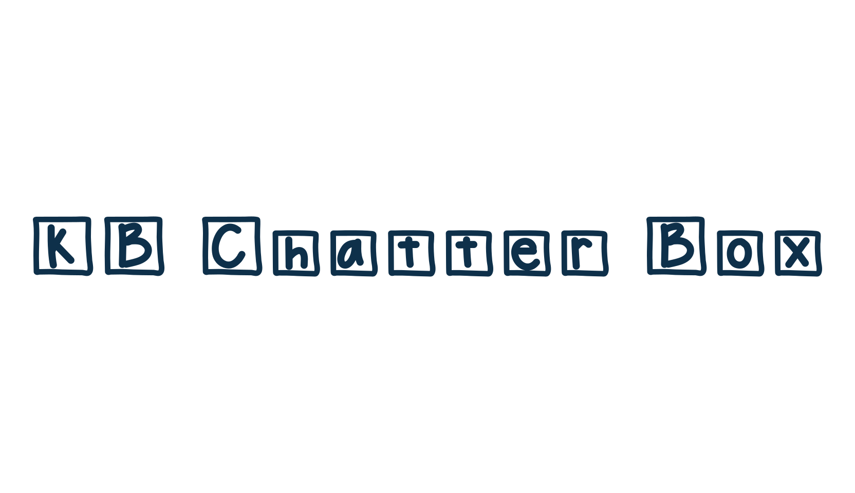 KB Chatter Box, fancy decorative font preview