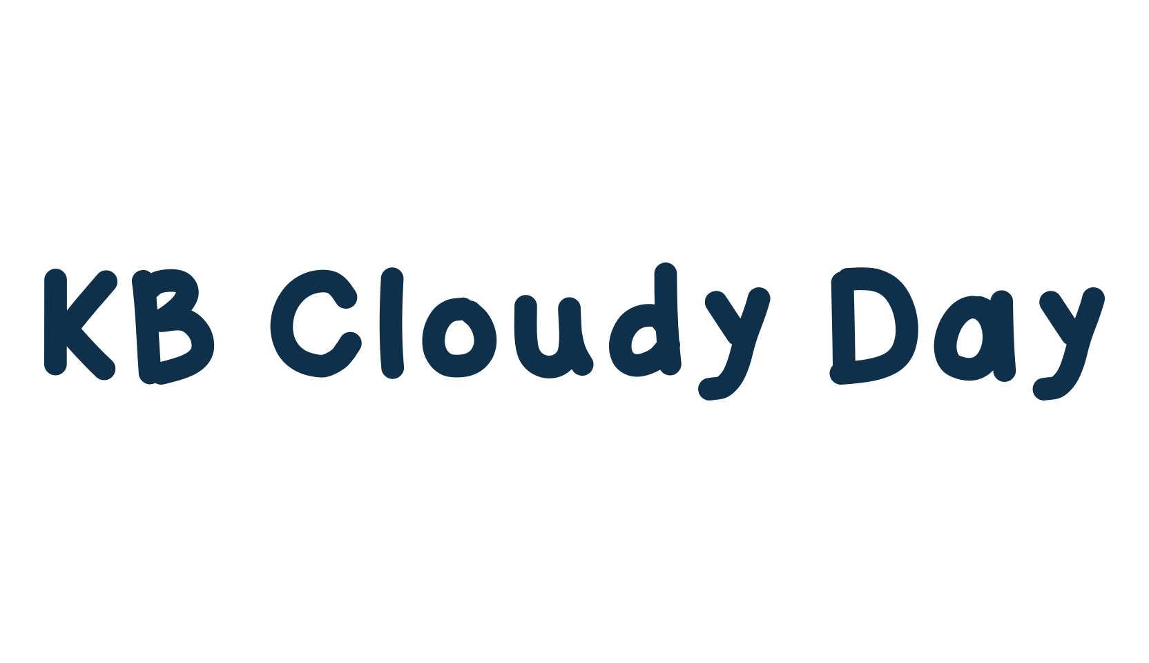 KB Cloudy Day, fancy cartoon decorative comic font preview