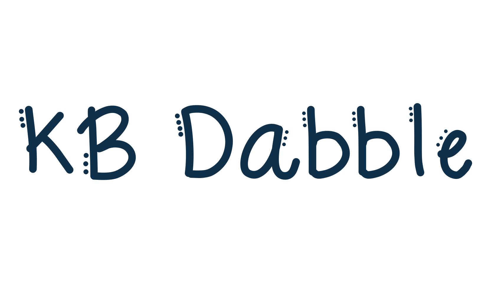 KB Dabble, fancy decorative font preview