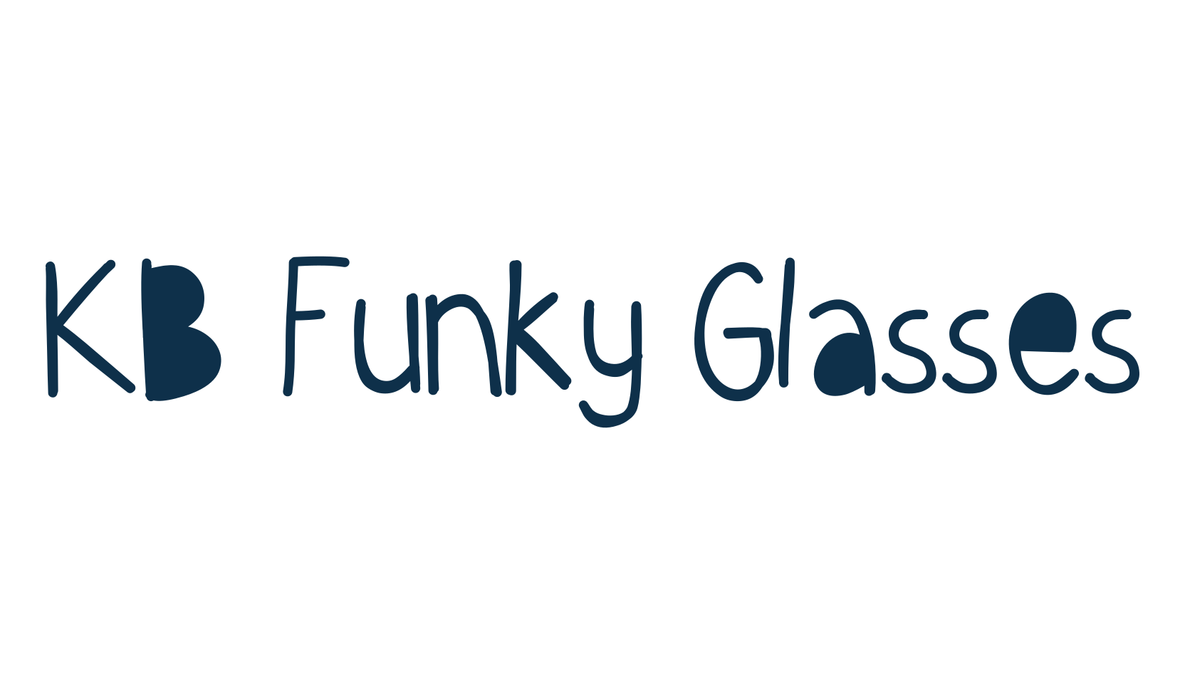 KB Funky Glasses, fancy decorative font preview