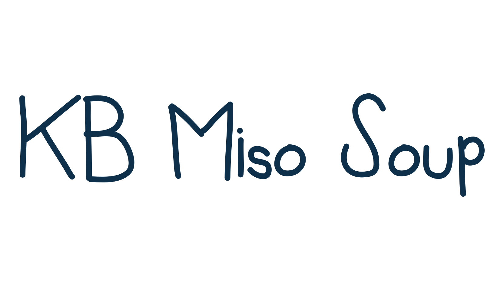 KB Miso Soup, script handwritten fancy decorative calligraphy font preview