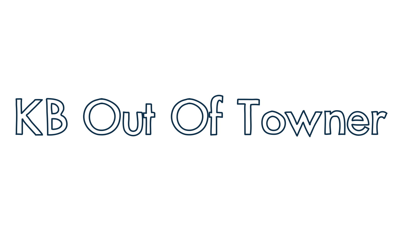 KB Out Of Towner, various font preview