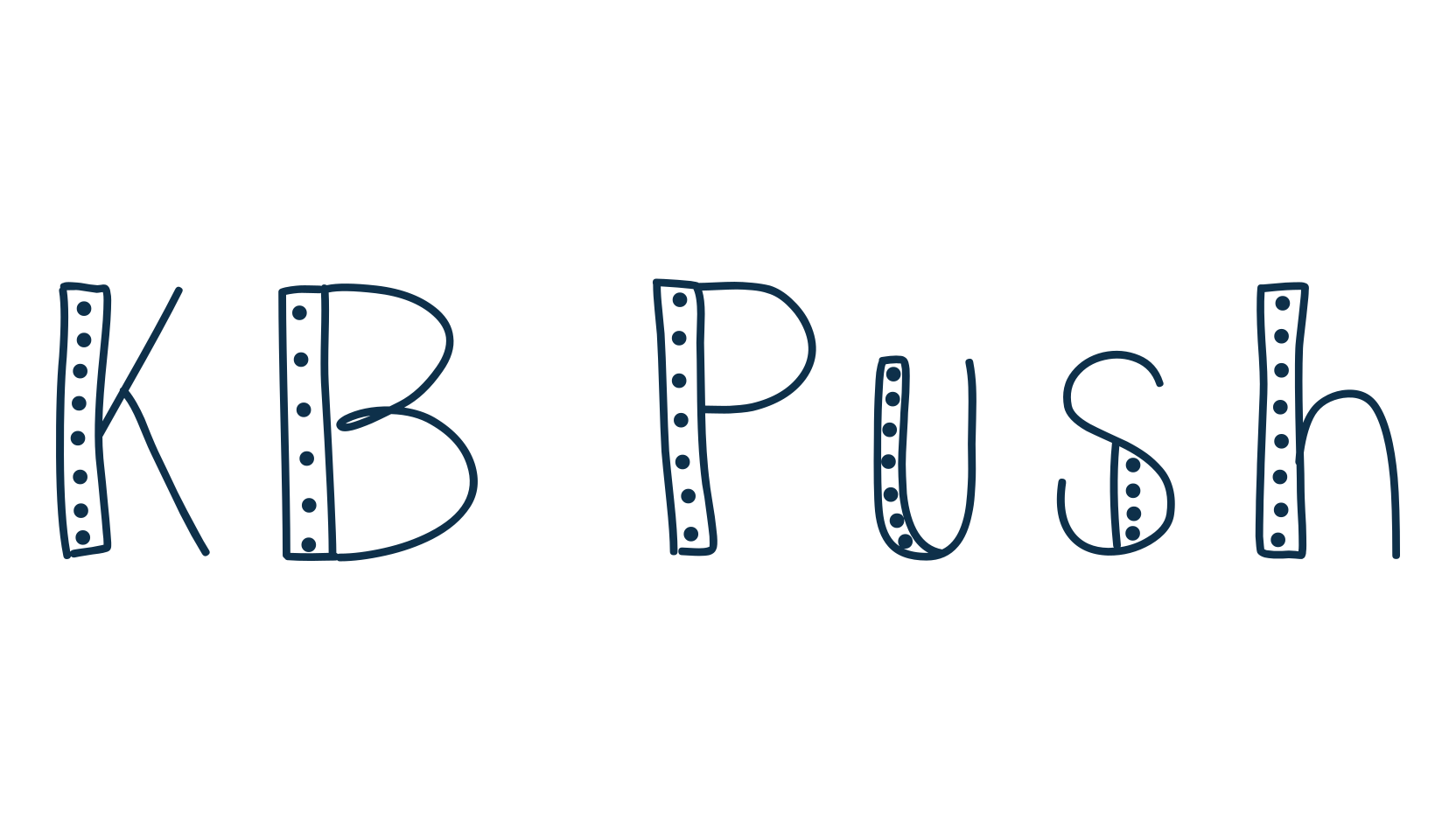 KB Push, fancy decorative font preview