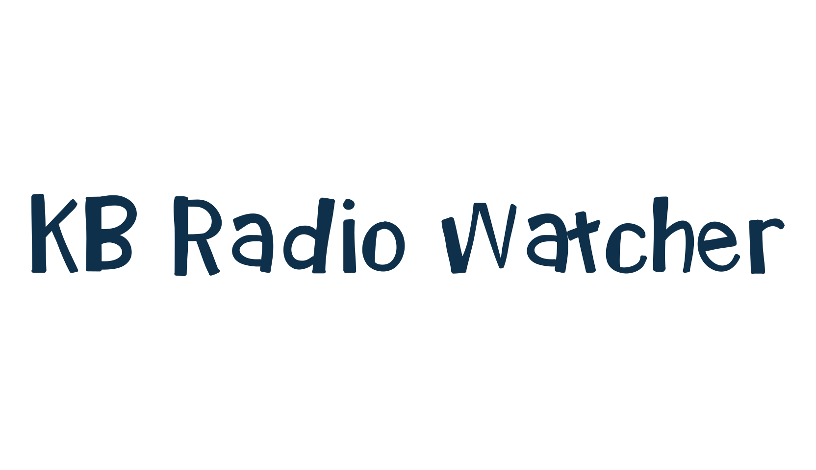 KB Radio Watcher, fancy cartoon decorative font preview