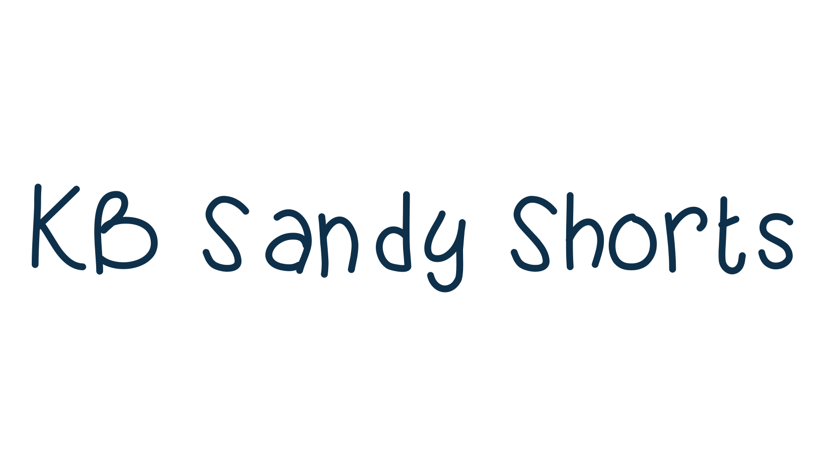 KB Sandy Shorts, script handwritten fancy decorative calligraphy font preview