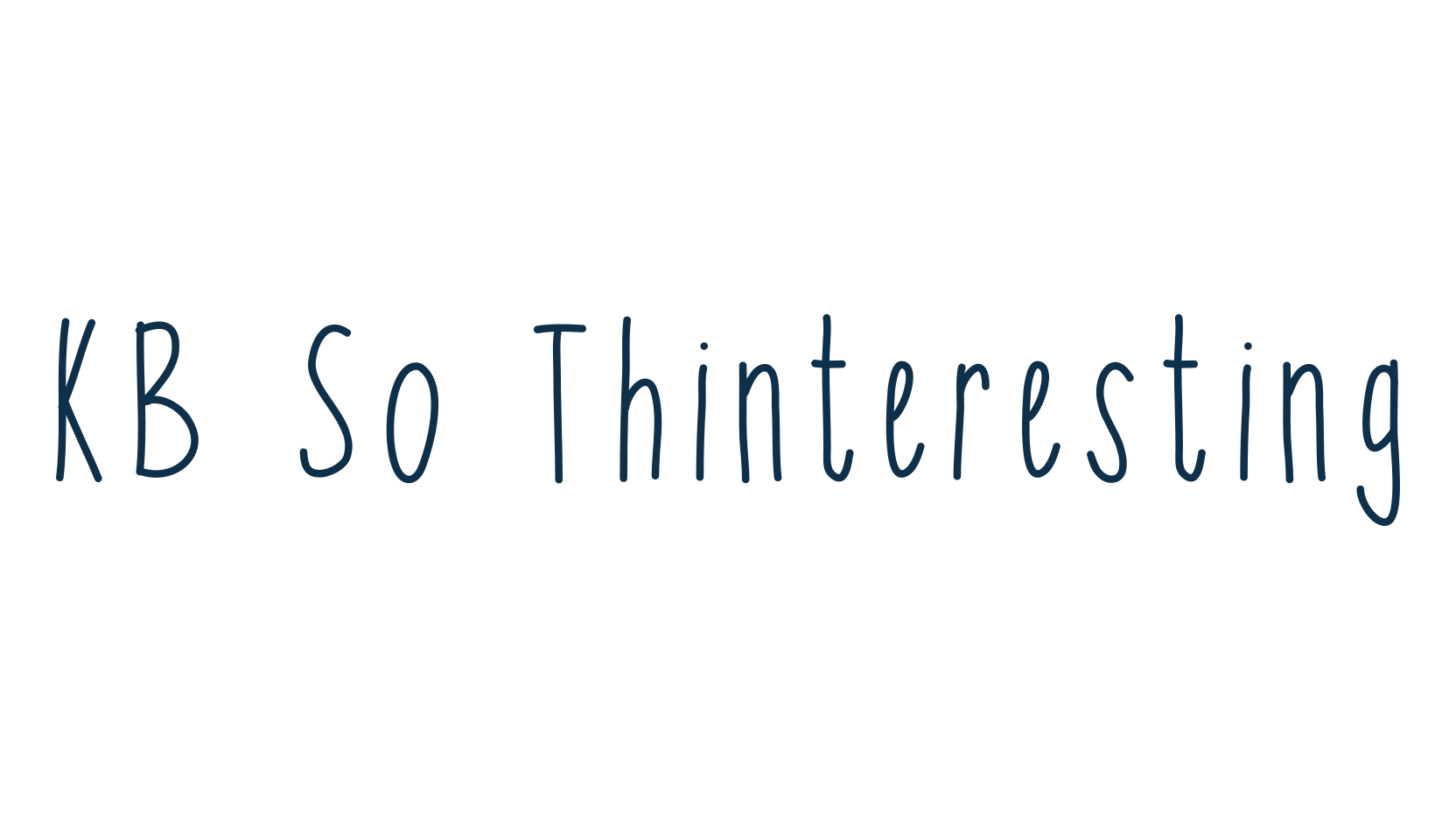 KB So Thinteresting, handwriting font preview