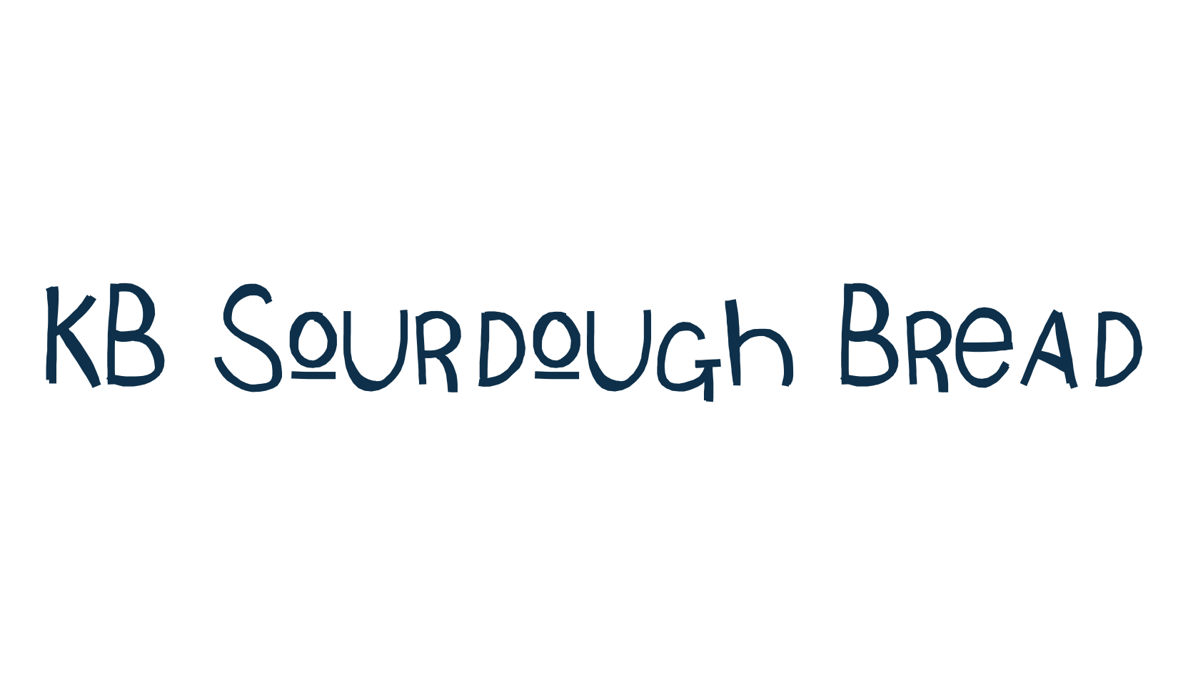 KB Sourdough Bread, fancy decorative font preview