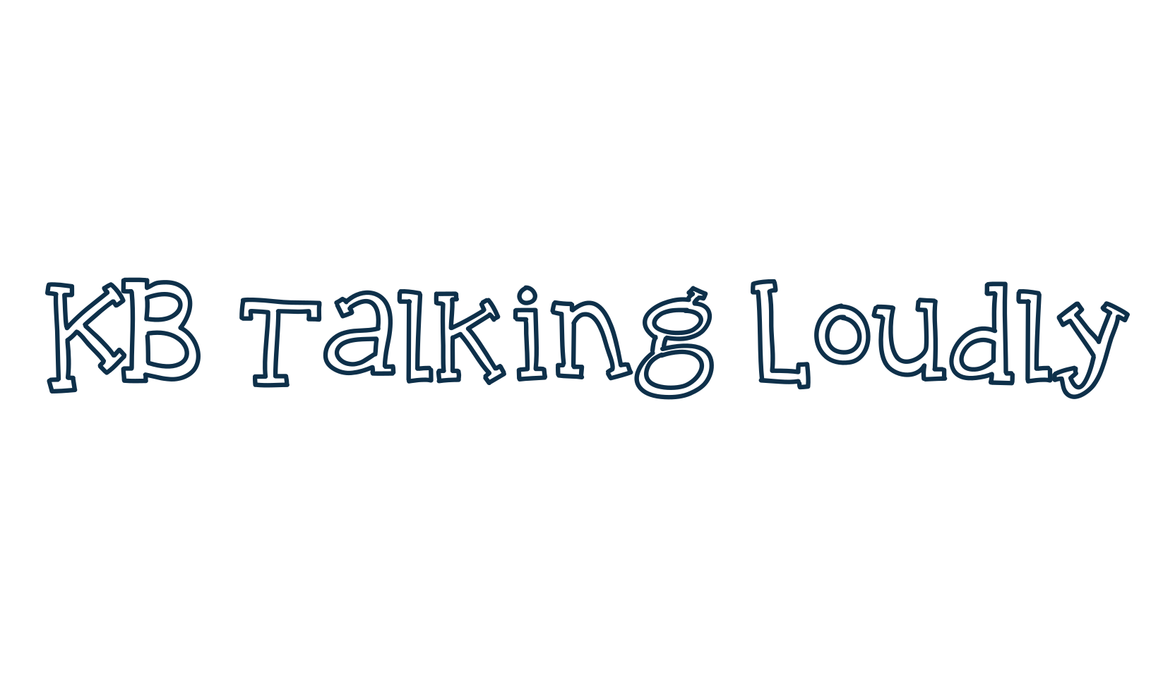 KB Talking Loudly, fancy cartoon decorative font preview