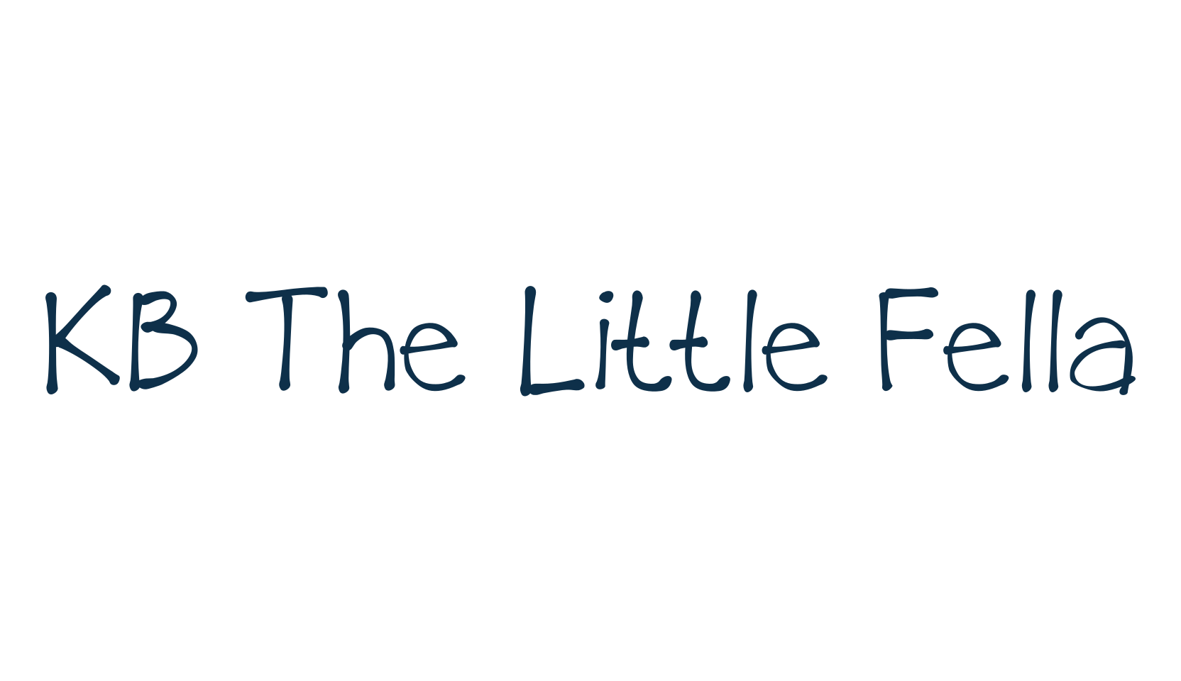 KB The Little Fella, script handwritten fancy decorative calligraphy font preview