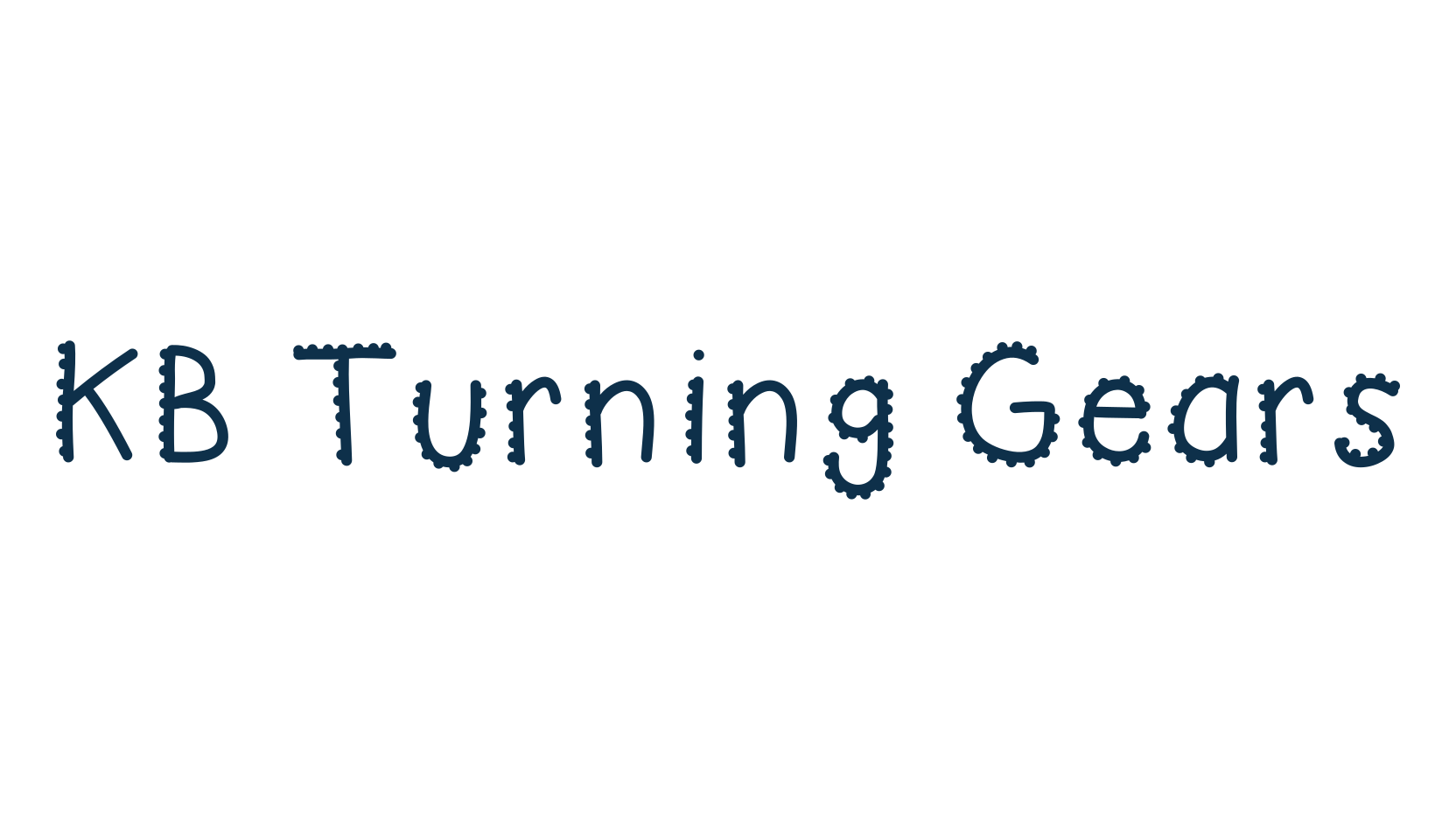 KB Turning Gears, fancy various decorative font preview
