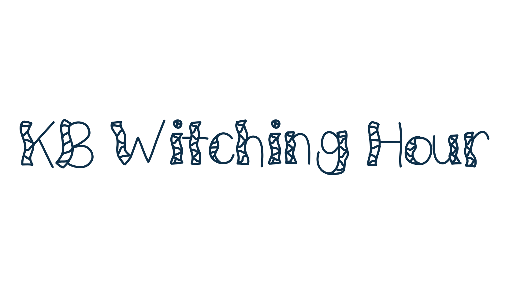 KB Witching Hour, decorative font preview