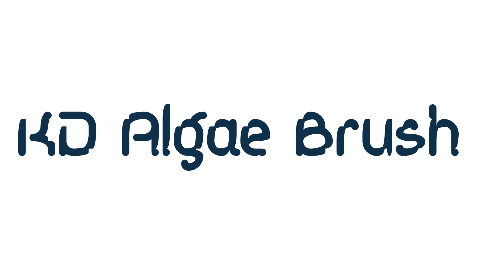 KD Algae Brush, various font preview