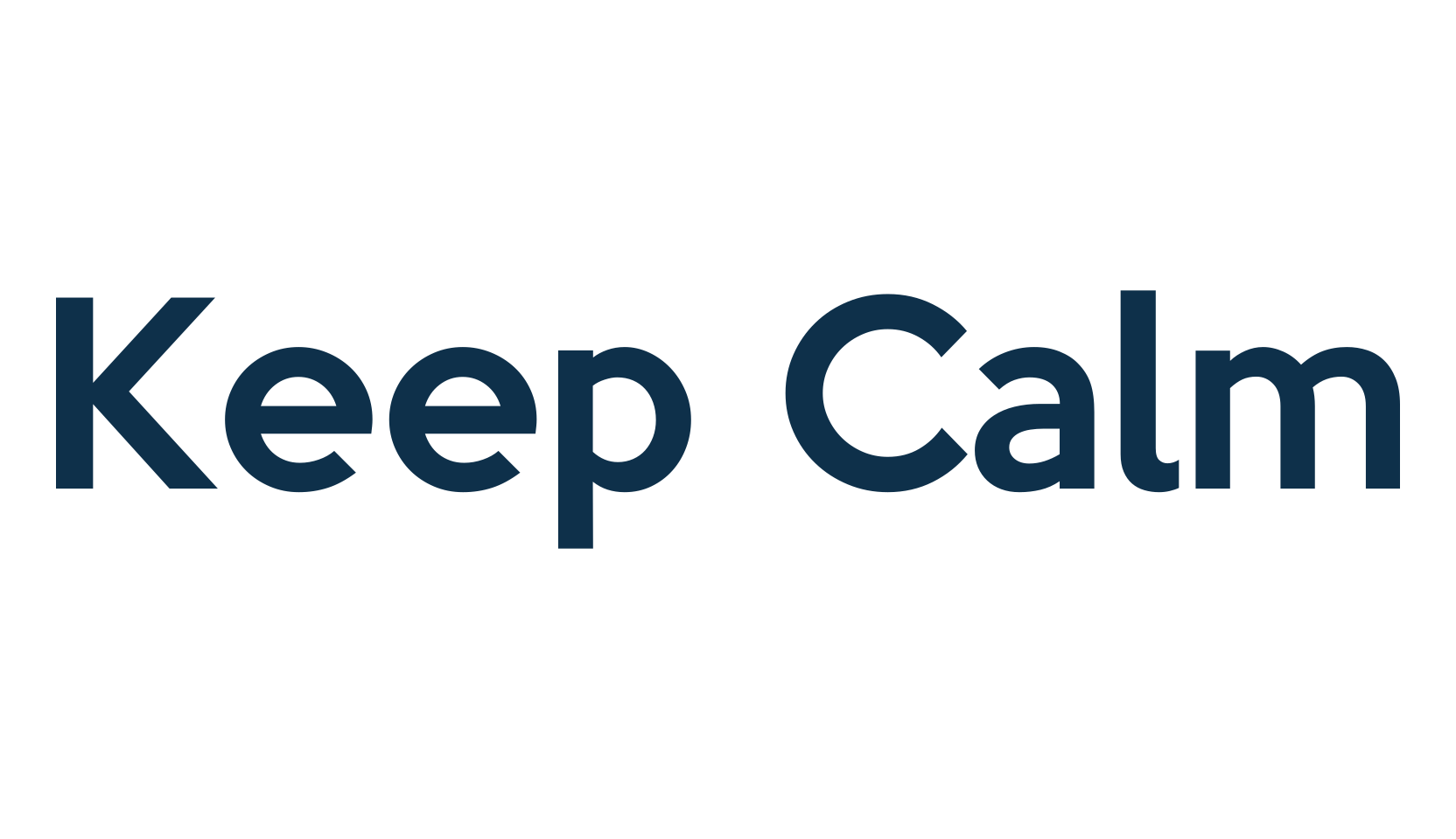 Keep Calm, sans serif font preview