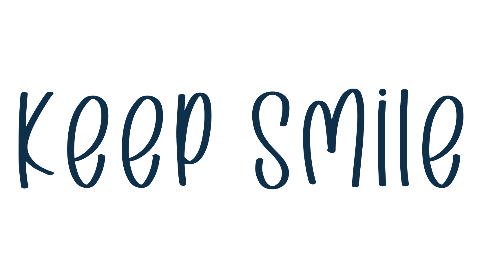 Keep Smile, handwriting font preview