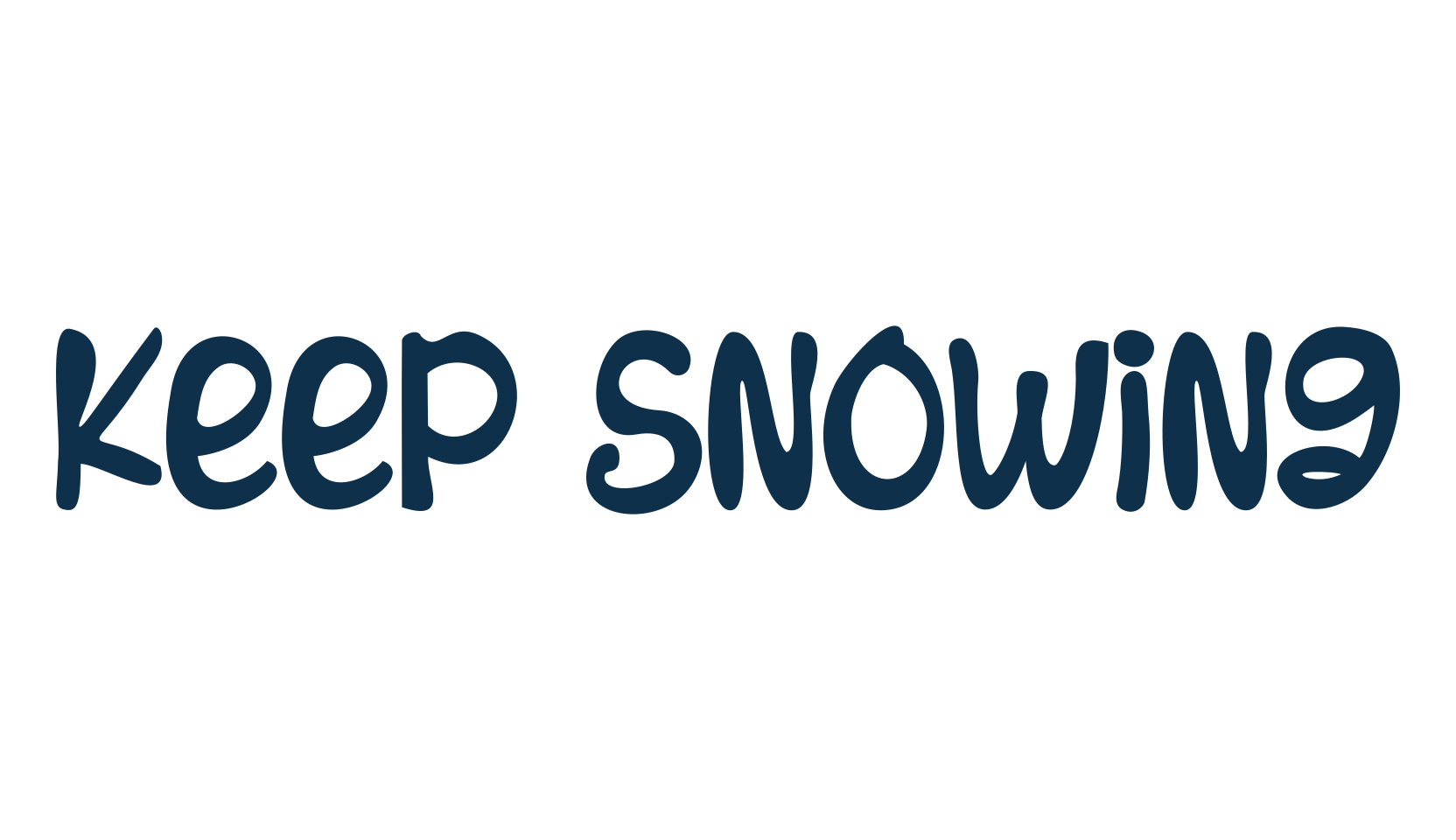 Keep Snowing, fancy decorative font preview