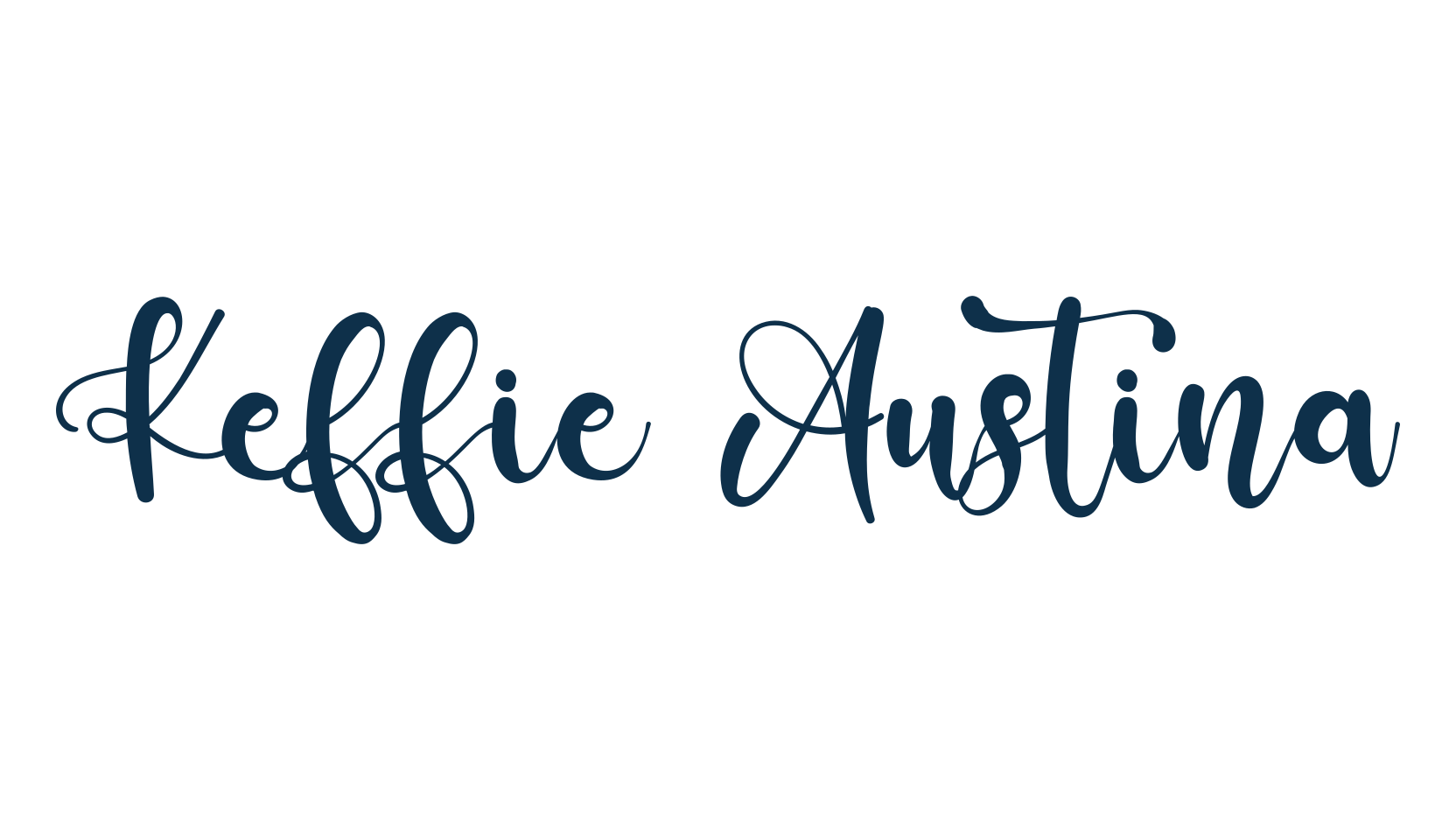 Keffie Austina, script calligraphy fancy decorative font preview