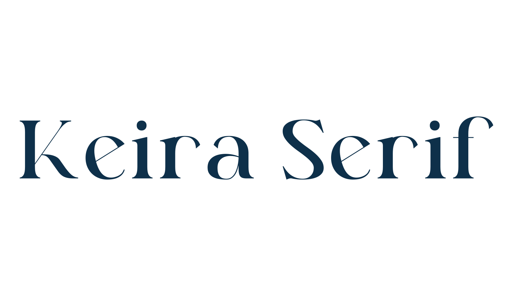 Keira Serif, serif font preview