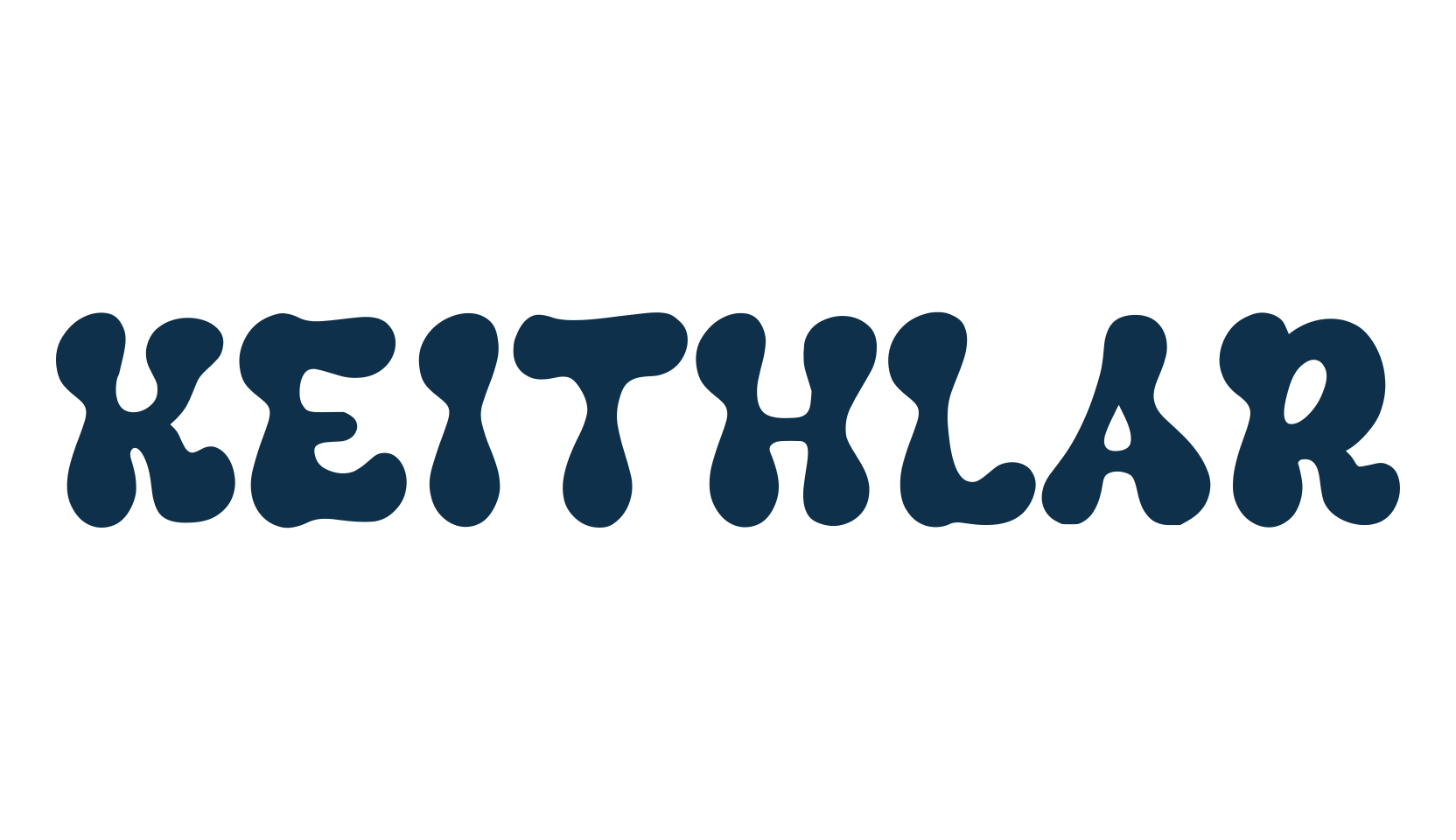 Keithlar, groovy font preview