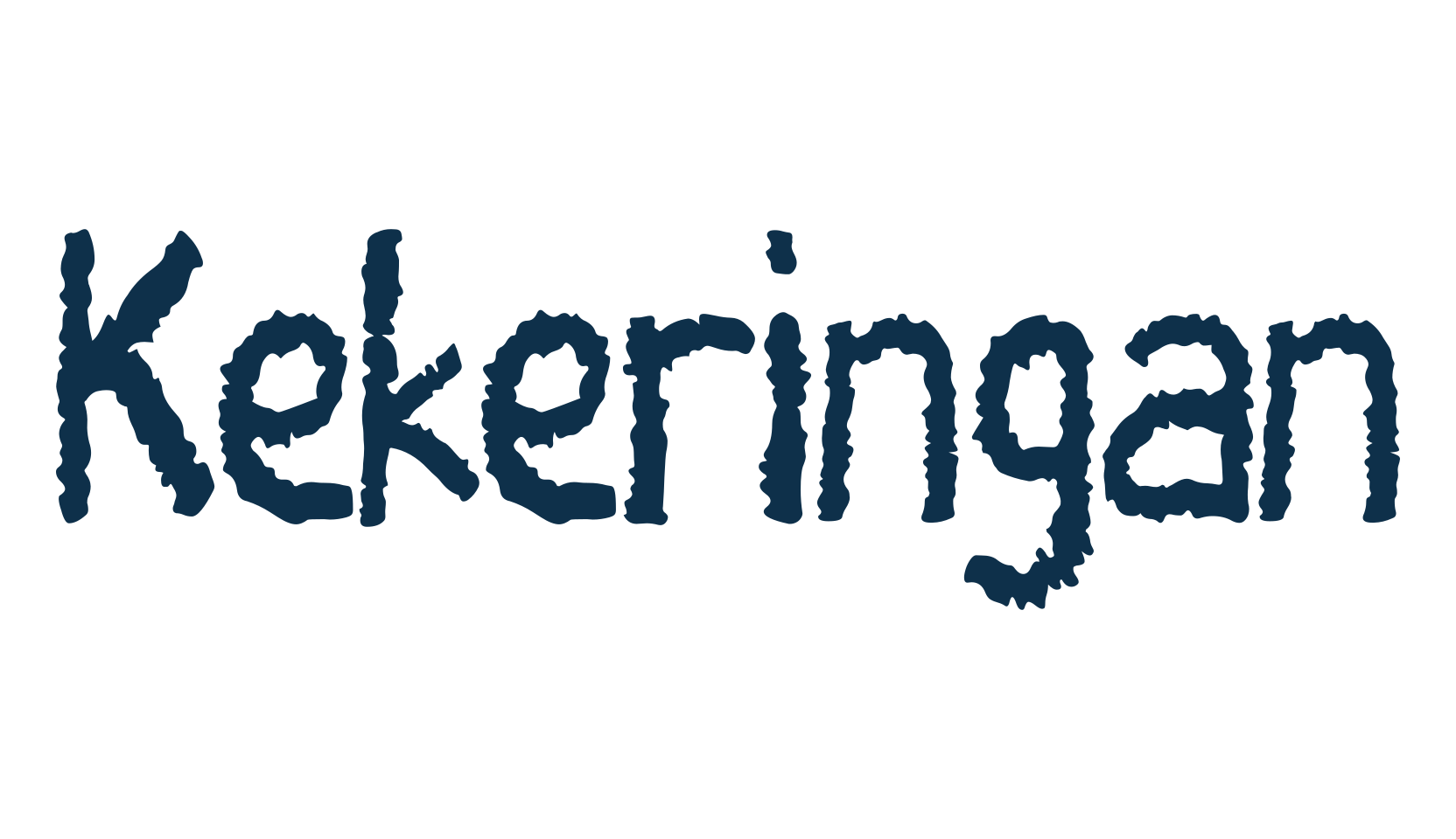 Kekeringan, script trash fancy decorative calligraphy font preview