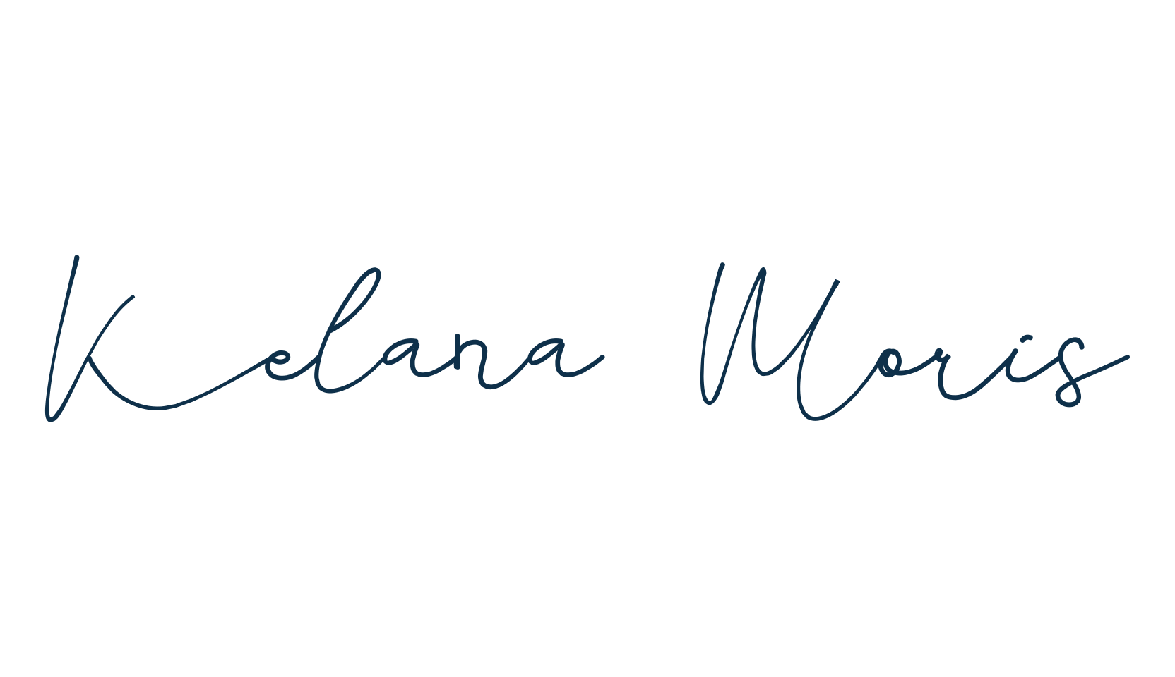 Kelana Moris, script handwritten fancy decorative calligraphy font preview