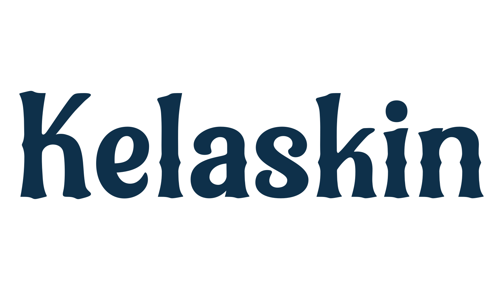 Kelaskin, retro font preview