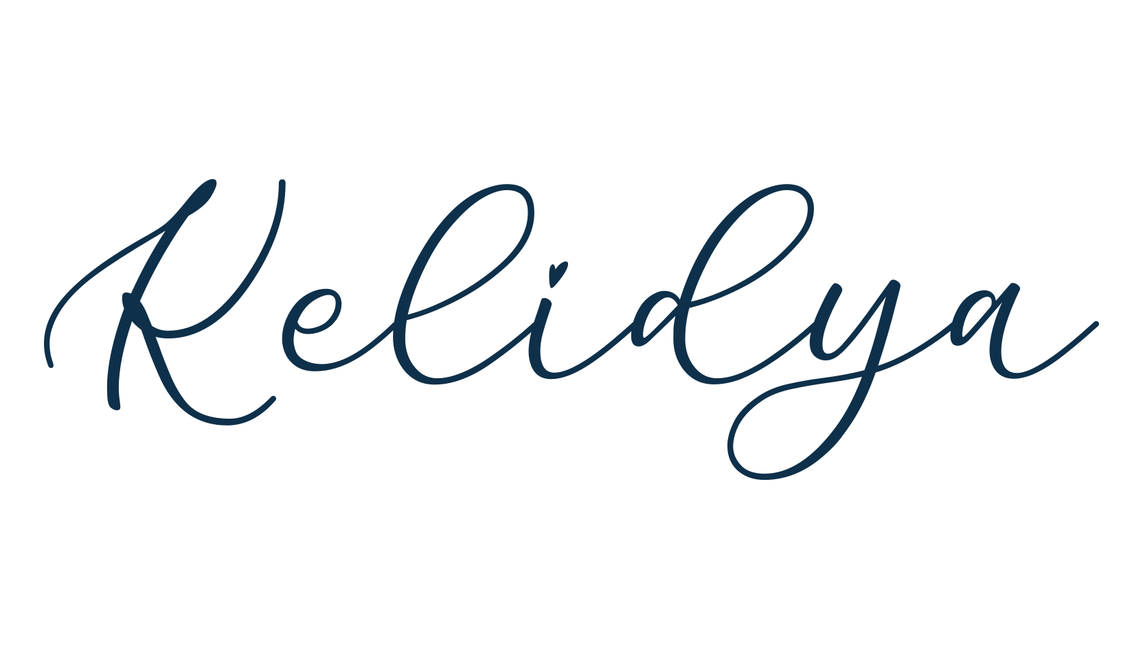 Kelidya, script calligraphy fancy decorative font preview