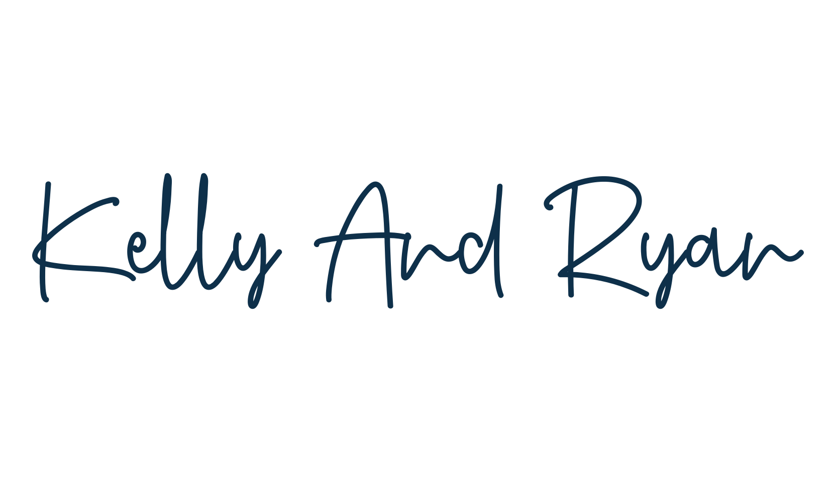 Kelly And Ryan, handwriting font preview