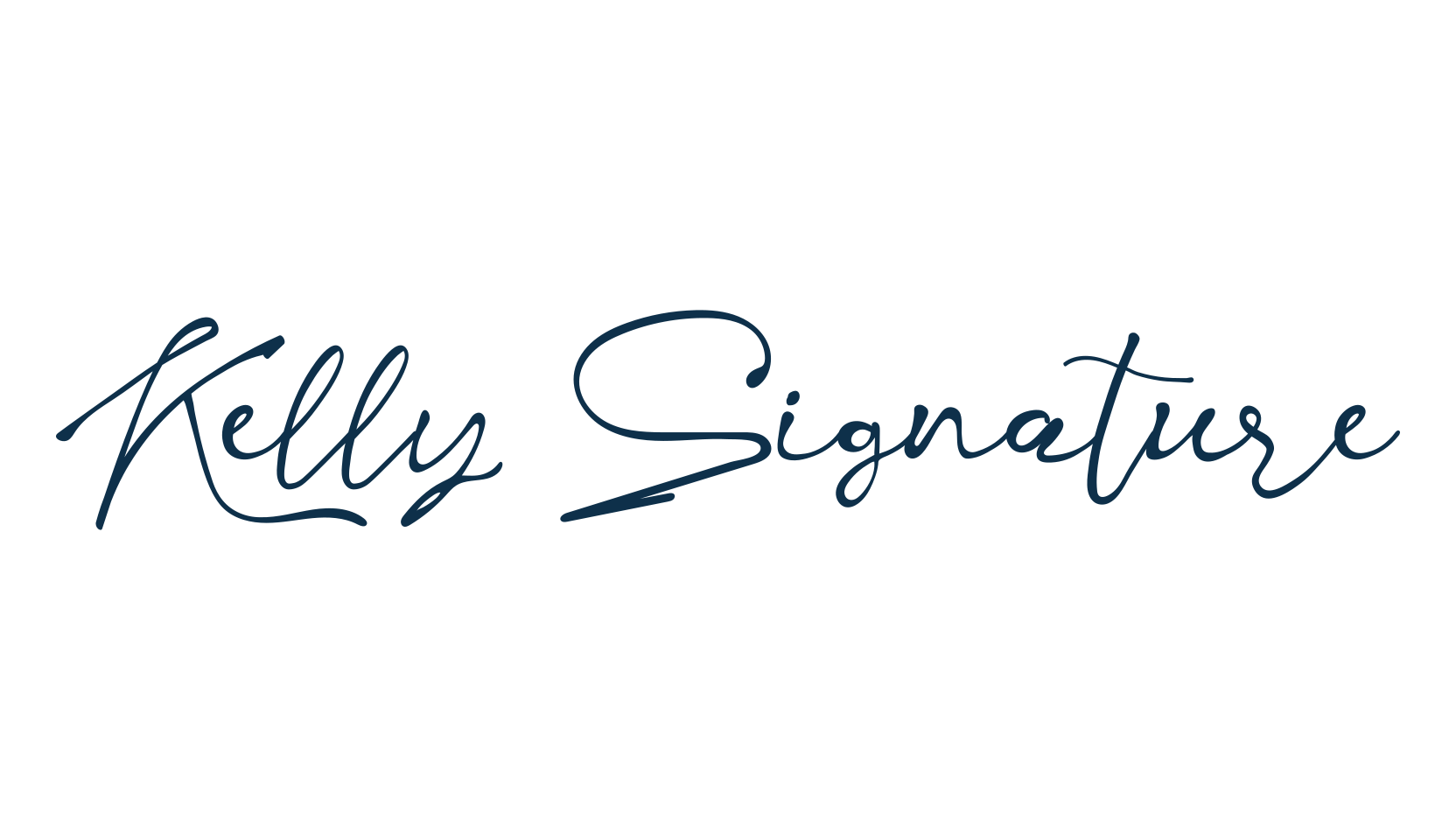 Kelly Signature, script handwritten fancy decorative calligraphy font preview