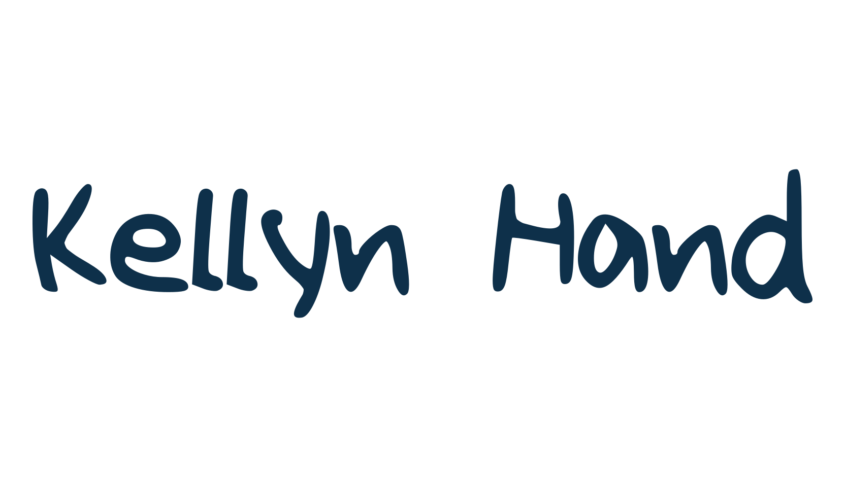 Kellyn Hand, handwriting font preview