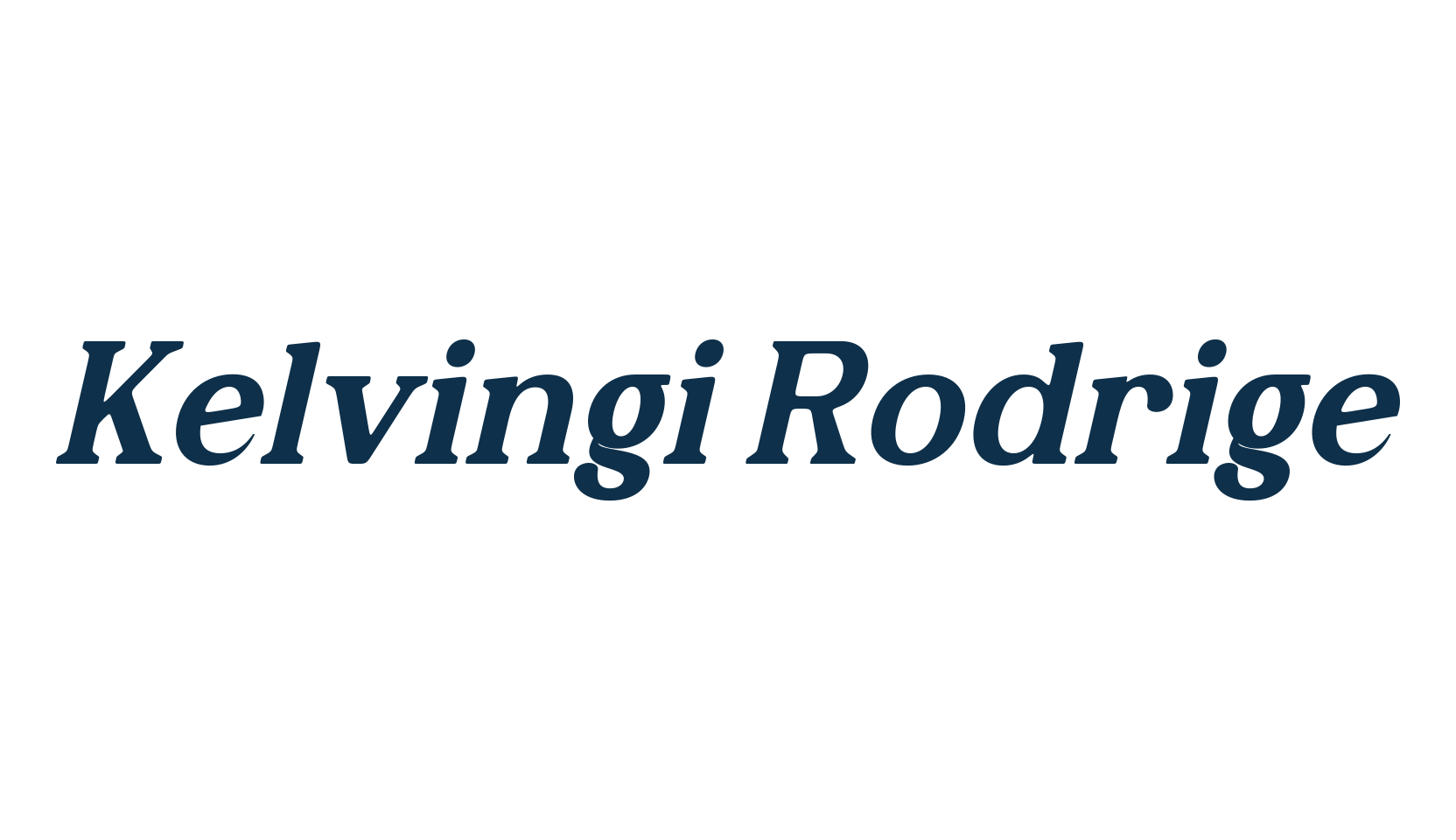 Kelvingi Rodrige, basic serif font preview