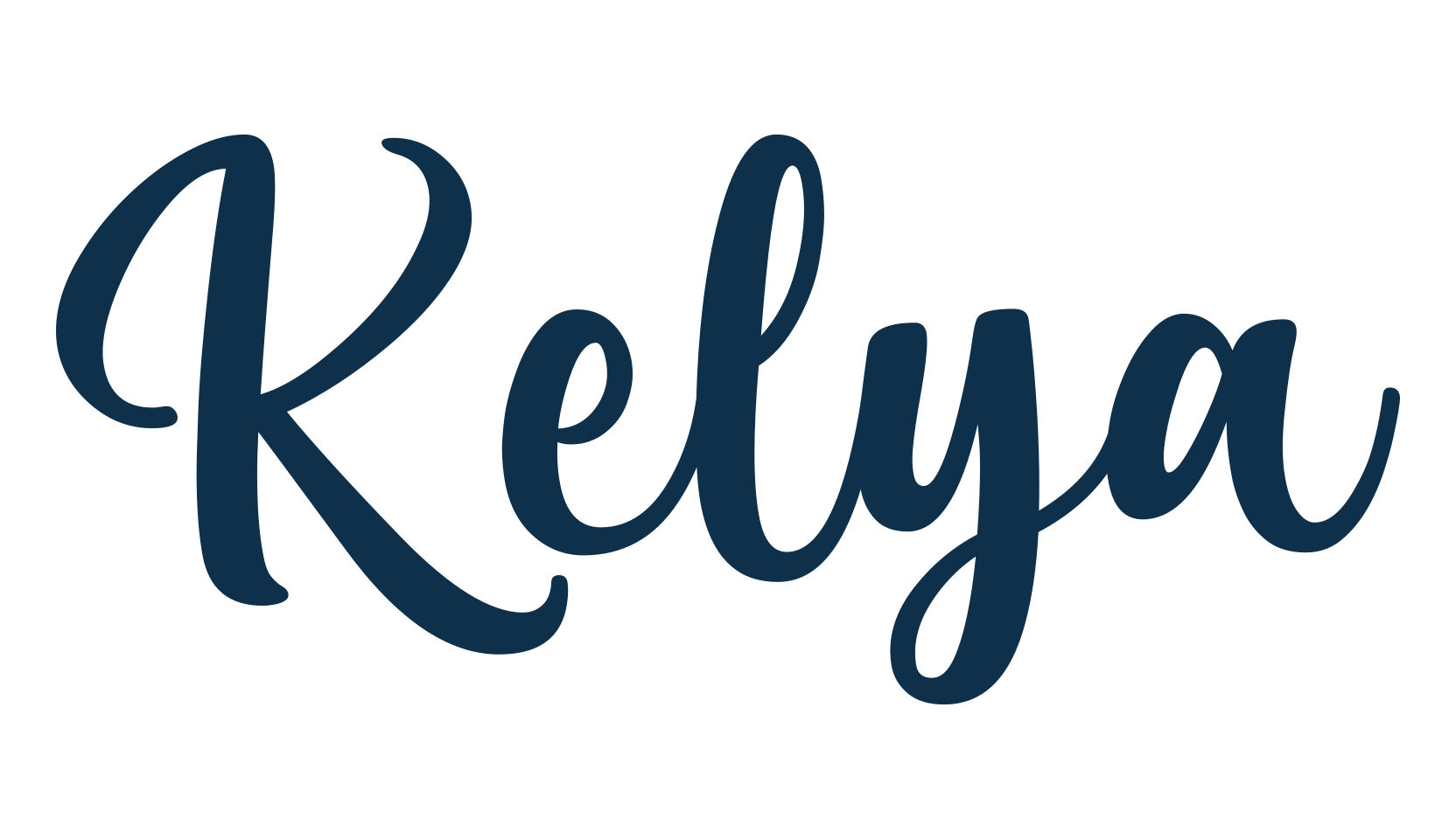 Kelya, calligraphy font preview