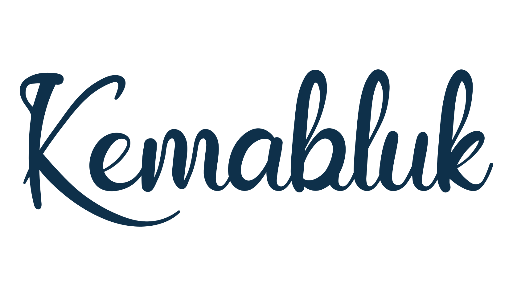 Kemabluk, fancy decorative font preview