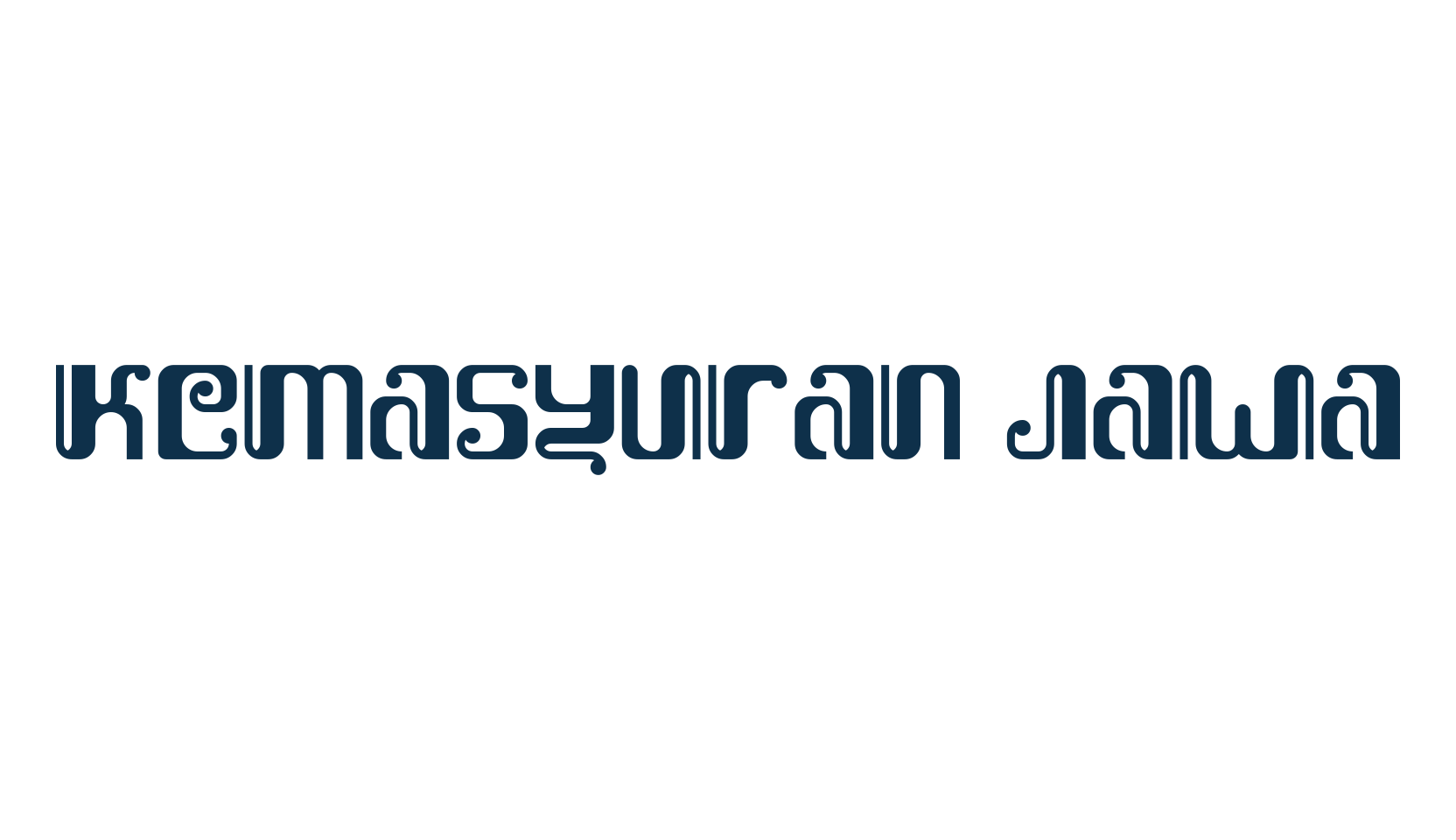 Kemasyuran Jawa, fancy various foreign look font preview