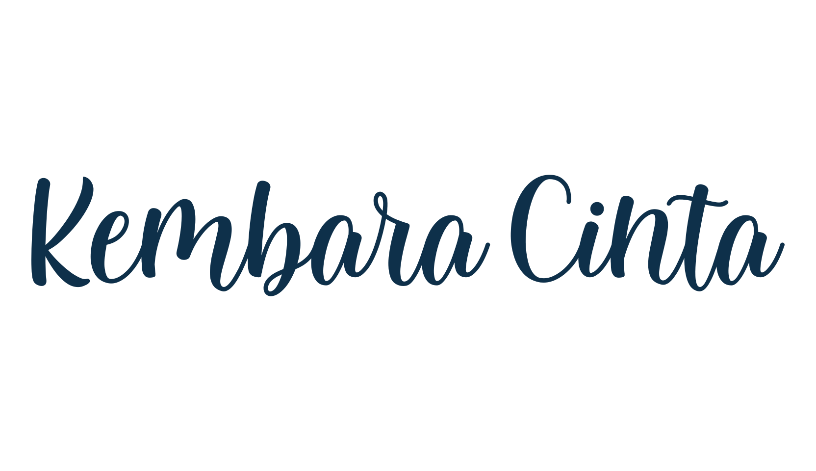 Kembara Cinta, script calligraphy fancy decorative font preview