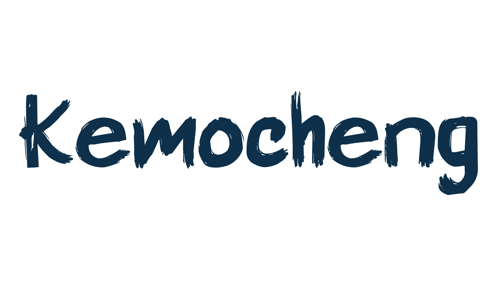 Kemocheng, script brush fancy decorative calligraphy font preview