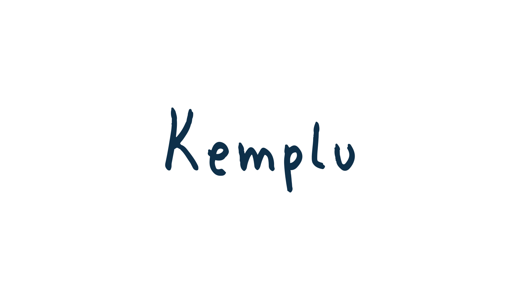 Kemplu, handwriting font preview