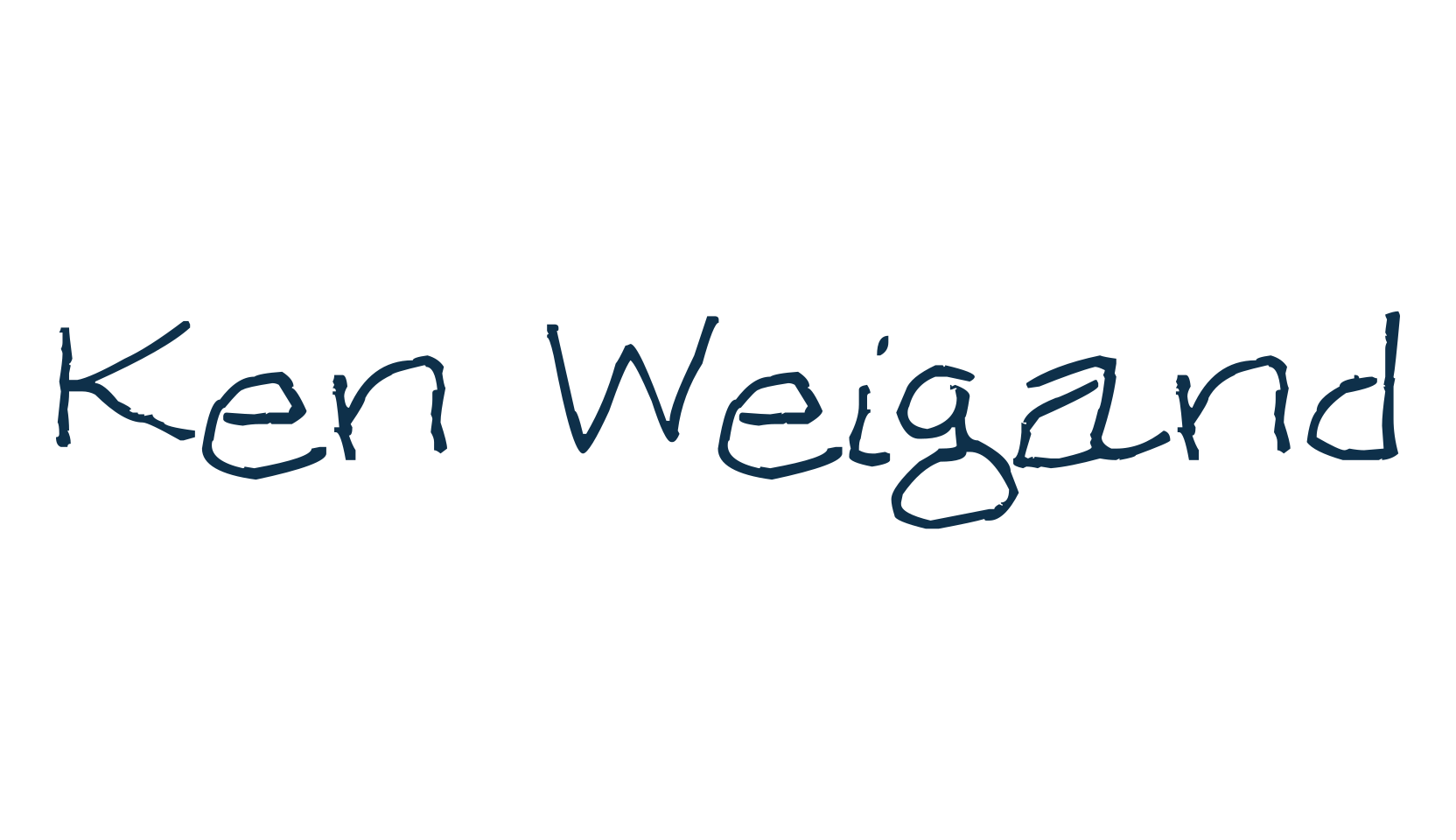 Ken Weigand, script handwritten fancy decorative calligraphy font preview