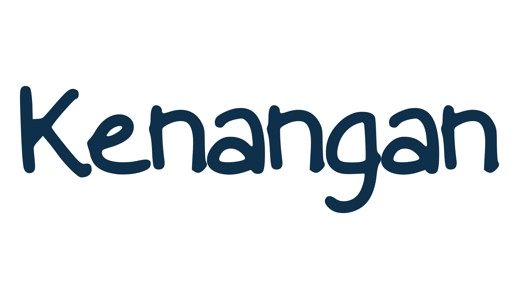 Kenangan, script handwritten fancy decorative calligraphy font preview