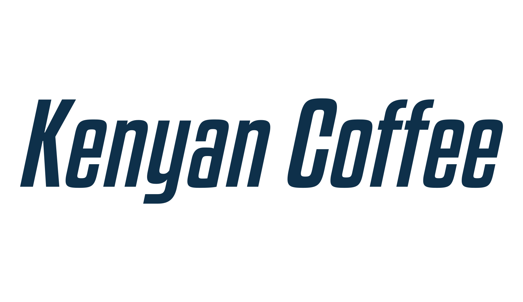 Kenyan Coffee, sans serif font preview