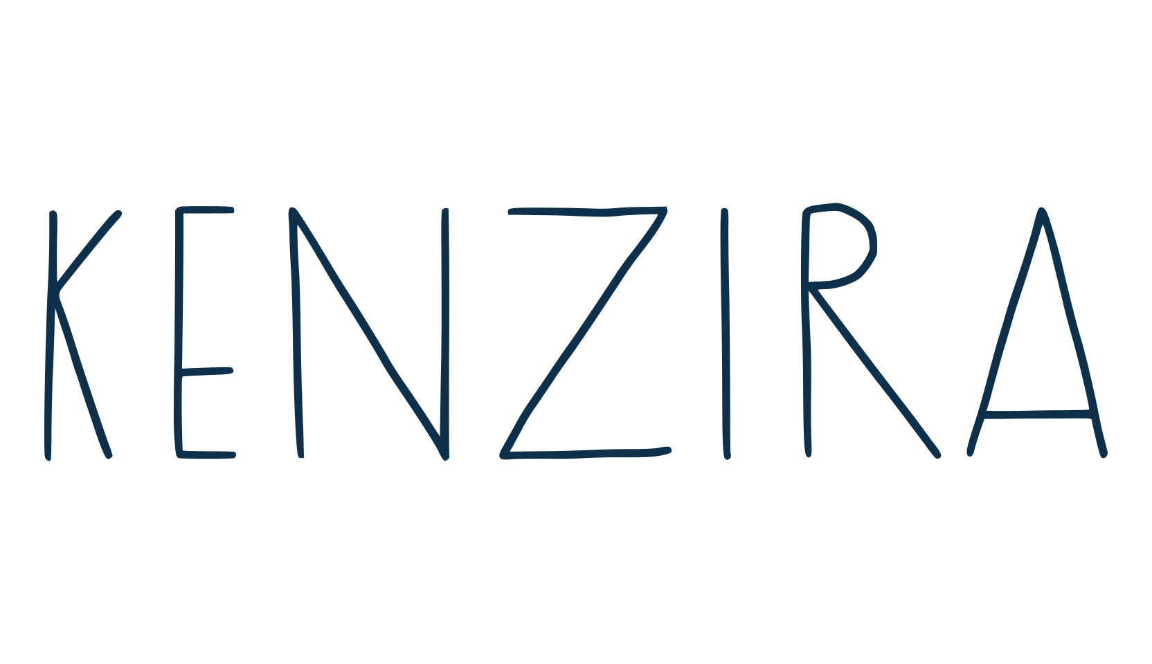 Kenzira, script handwritten fancy decorative calligraphy font preview