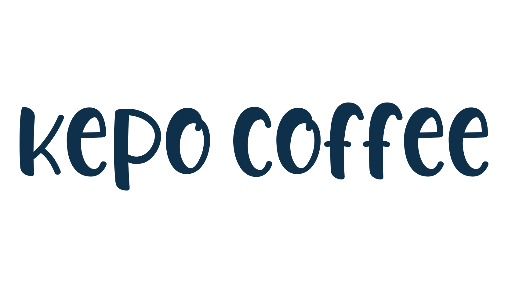 Kepo Coffee, fancy various decorative script calligraphy font preview