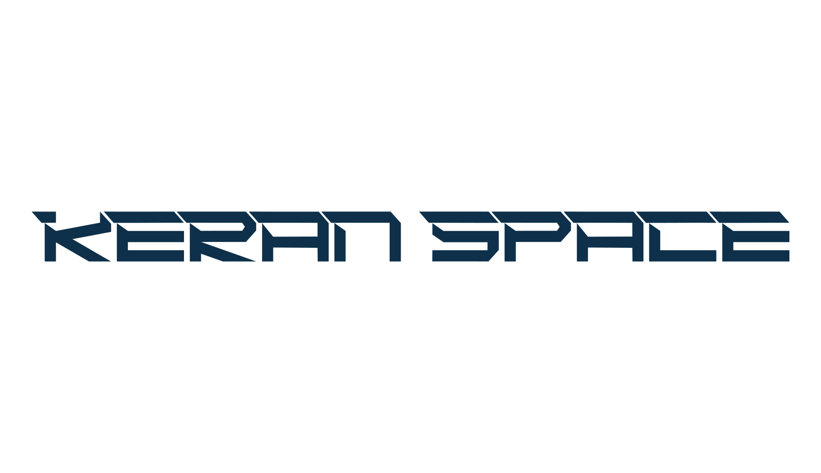 Keran Space, sci-fi font preview