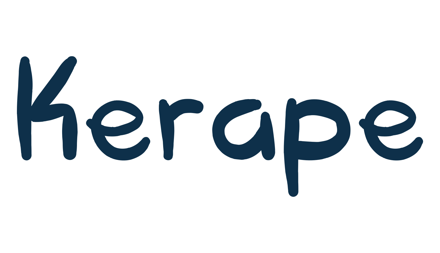 Kerape, script handwritten fancy decorative calligraphy font preview