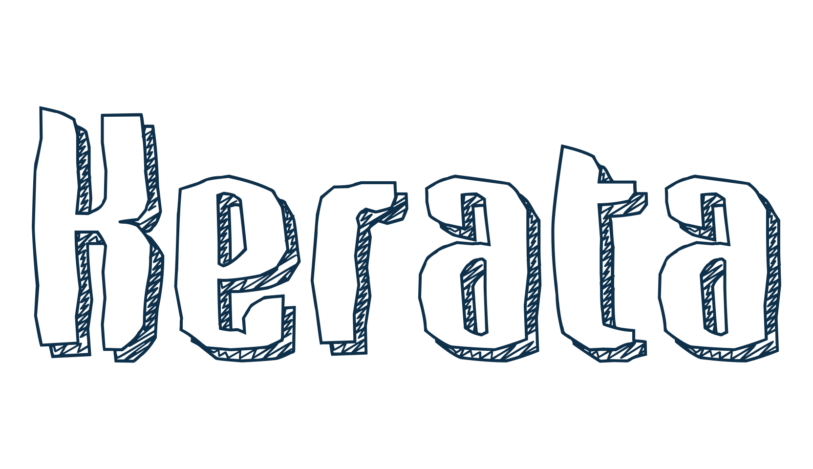 Kerata, various font preview
