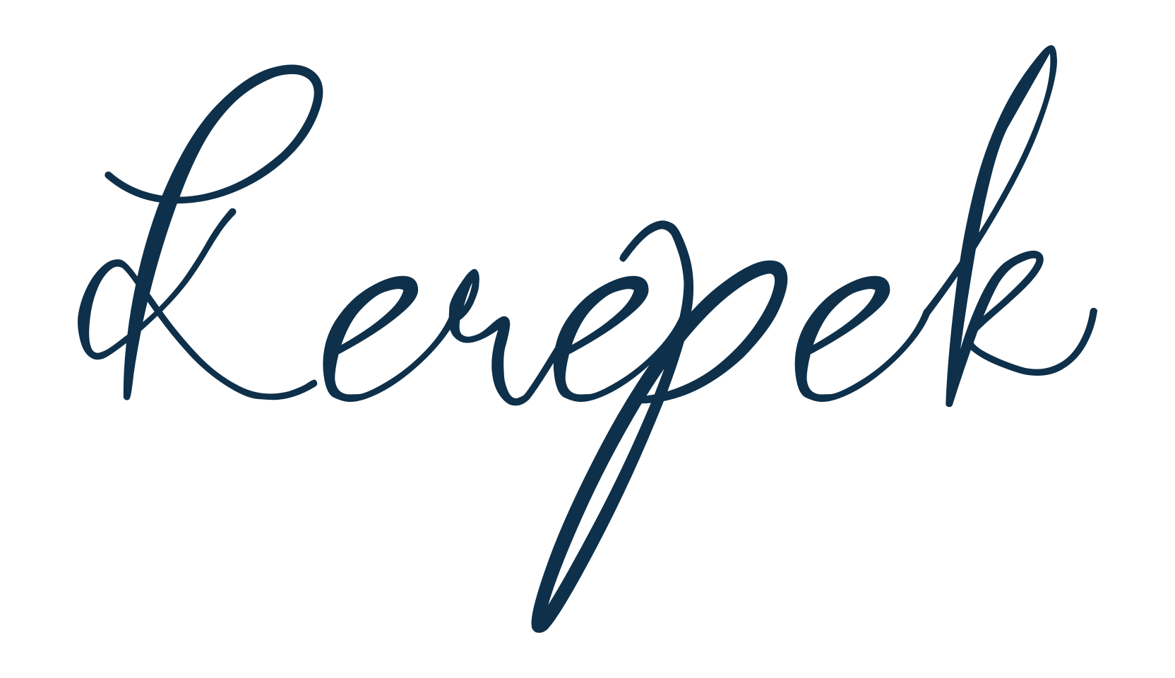 Kerepek, handwriting font preview