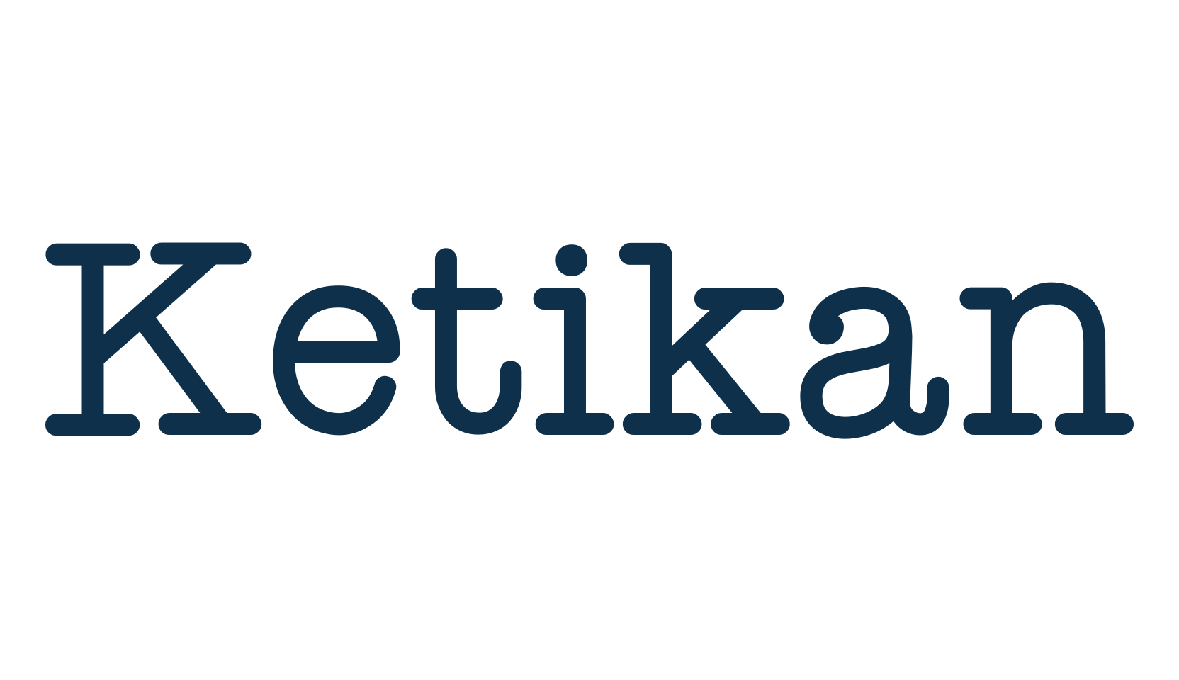 Ketikan, typewriter font preview