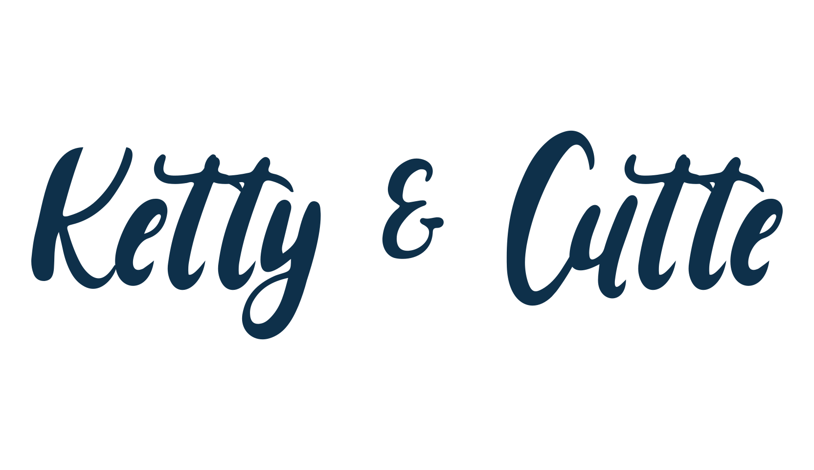 Ketty & Cutte, script calligraphy fancy decorative font preview