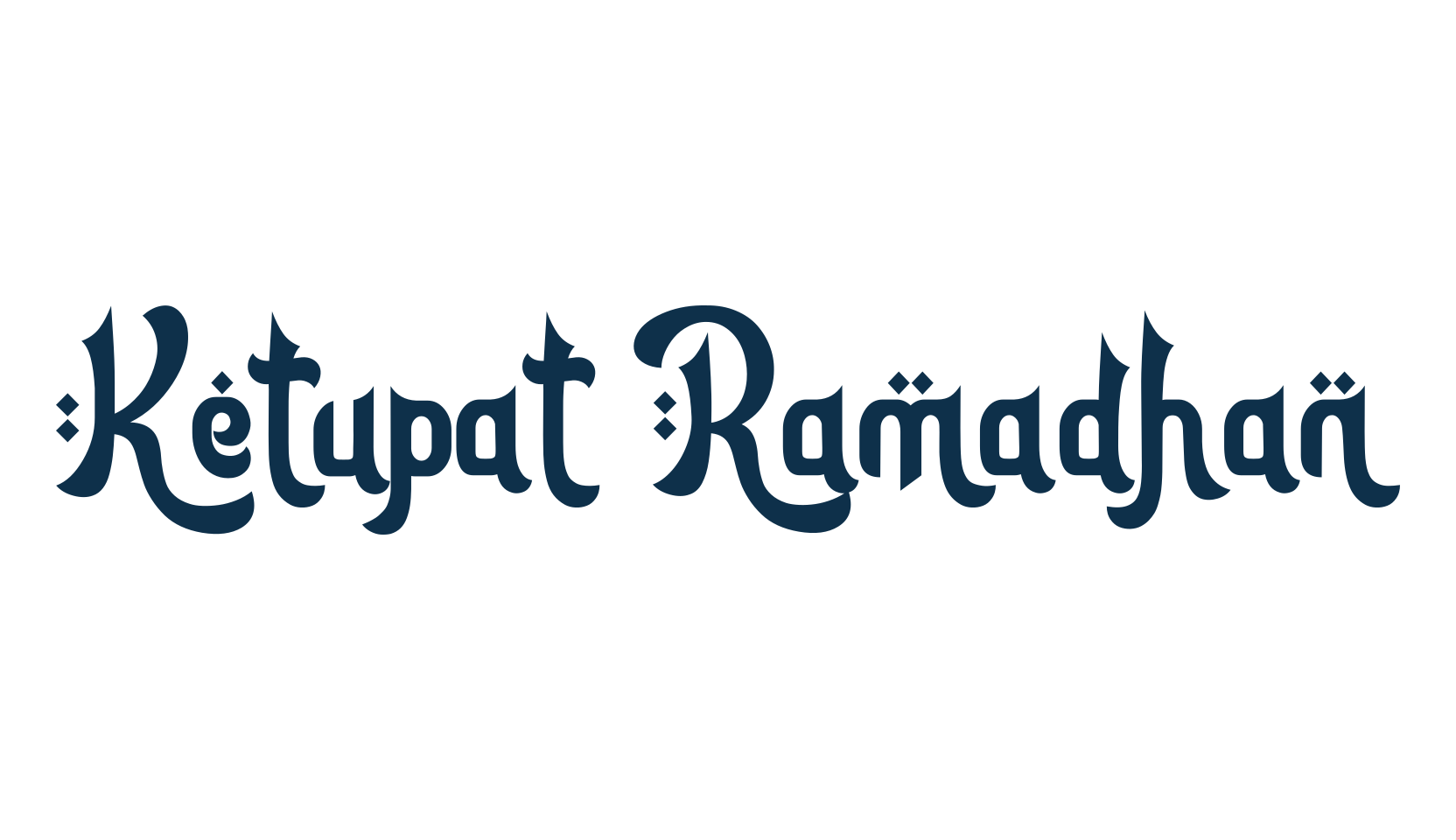 Ketupat Ramadhan, arabic font preview
