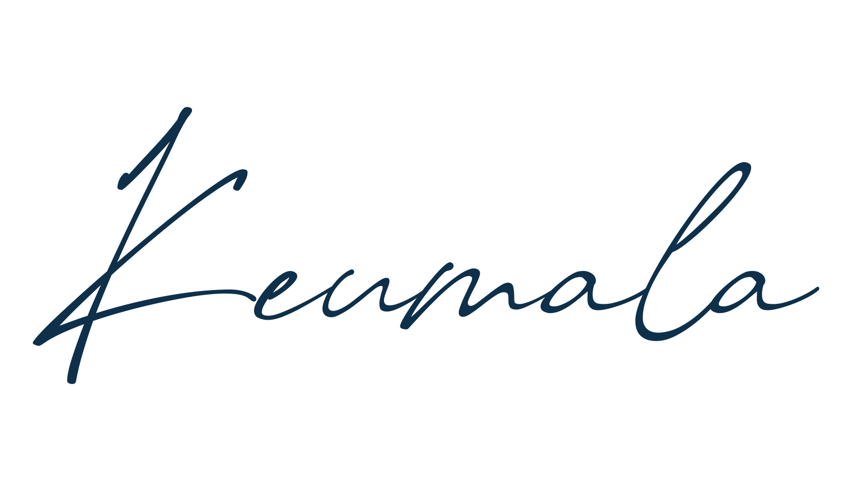 Keumala, script handwritten fancy decorative calligraphy font preview